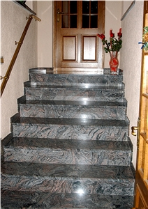 Silver Paradiso Granite Stairs