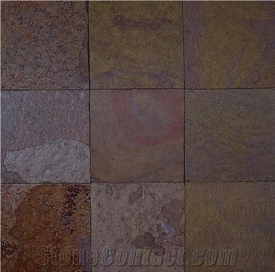 Golden Dark Rajahstan Slate Tiles, Lilac Slate Tiles