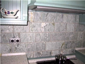 Verde Cipollino Marble Kitchen Wall Tiles