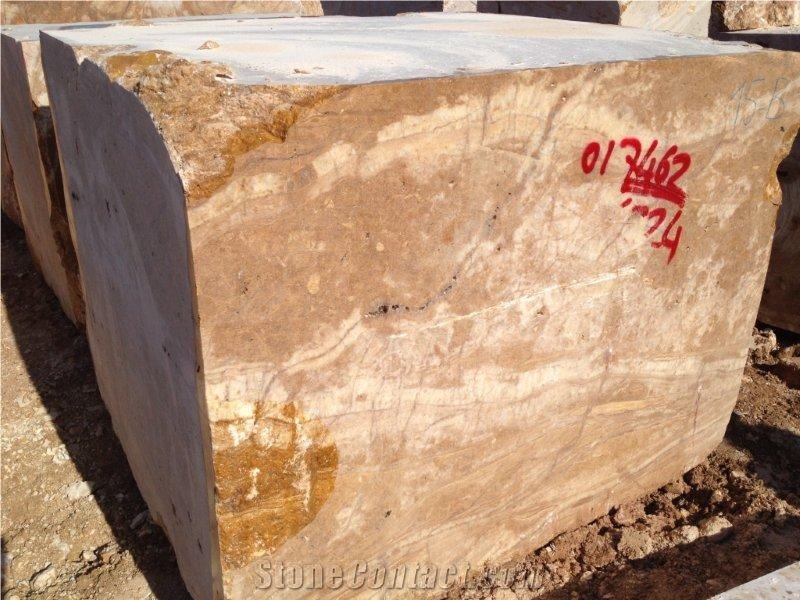 Golden Brown Marble Block, Turkey Brown Marble