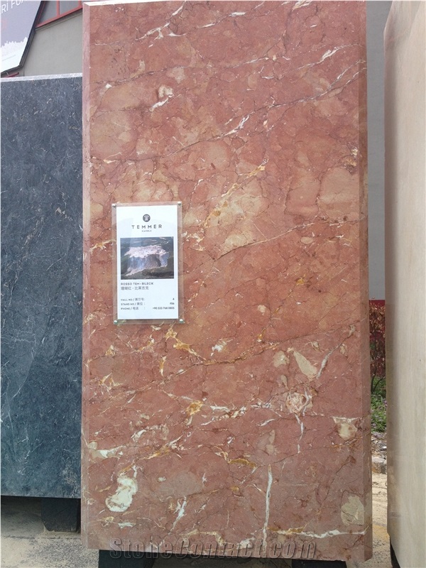 Rosso Tem Marble Slabs, Turkey Red Marble