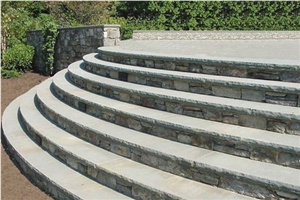 Vermont Gray Slate Deck Stairs
