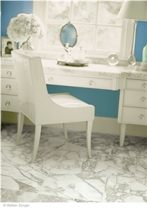 Calacatta Luna Marble Floor Tiles, Italy White Marble