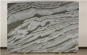 Grigio Striato Marble Slabs 2 cm, 3 cm Honed, Antique