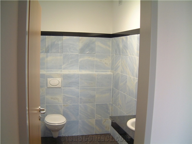 Azul Paraiso Marble Bathroom Wall Tiles, Azul Cielo Marble Slabs & Tiles