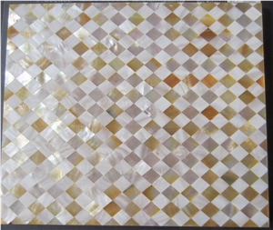 White Sea Shell Mother Pearl Brick Mosaic Pattern Tiles for Bathroom Flooring,Kitchen Wall Decoration