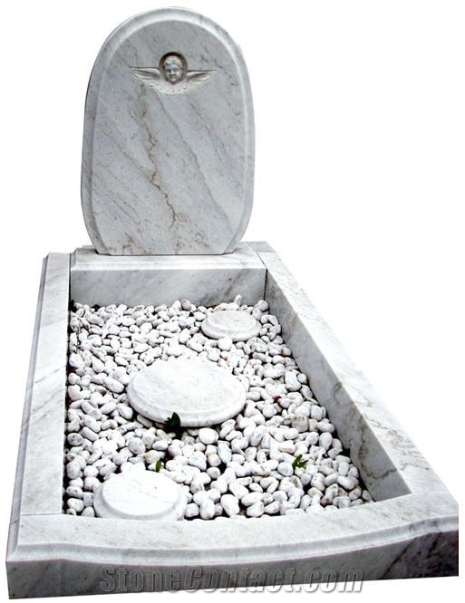 Bianco Lasa Marble Monument, Bianco Lasa White Marble Monument