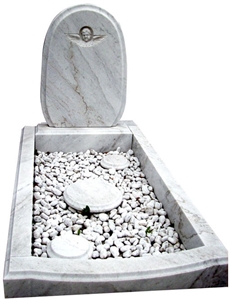 Bianco Lasa Marble Monument, Bianco Lasa White Marble Monument