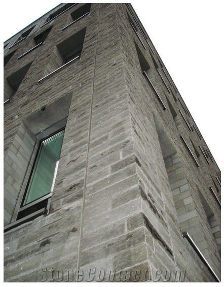 Grey Basalt Split Wall Facade