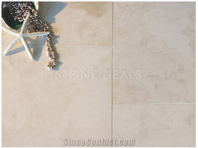 Applestone Limestone - Honed Tiles, Turkey Beige Limestone
