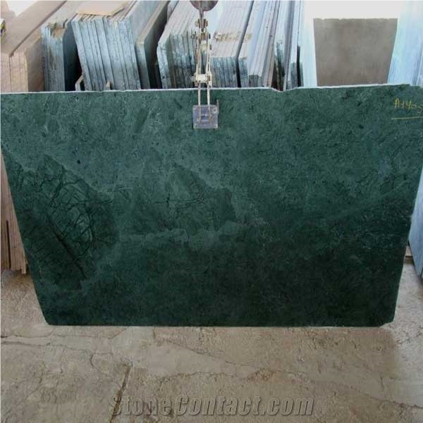 Deep Green Marble Slab, India Green Marble