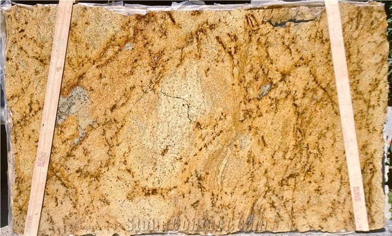 Lapidus Gold Granite Slab Brazil Yellow Granite Tiles Slabs Floor