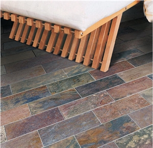 Rust Slate Patio Flooring Tiles