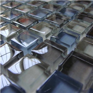 High Quality Glass and Marble Mix Mosaic Tile (HCM-X-017)
