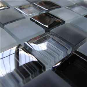 High Quality Glass and Marble Mosaic Tile (HCM-X-014)
