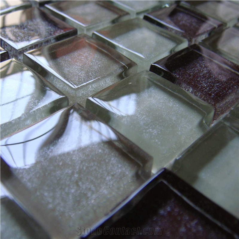 High Quality Glass and Marble Mosaic Tile (HCM-X-019)