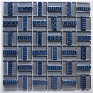 High Quality Glass and Marble Mosaic Tile (HCM-X-021)