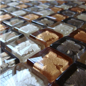 High Quality Glass and Marble Mosaic Tile (HCM-X-028)
