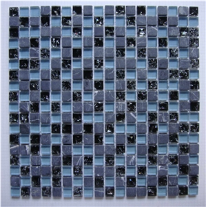 High Quality Glass and Marble Mosaic Tile (HCM-X-034)
