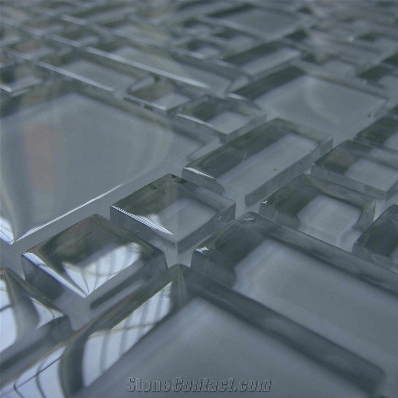 High Quality Glass and Marble Mosaic Tile (HCM-X-037)