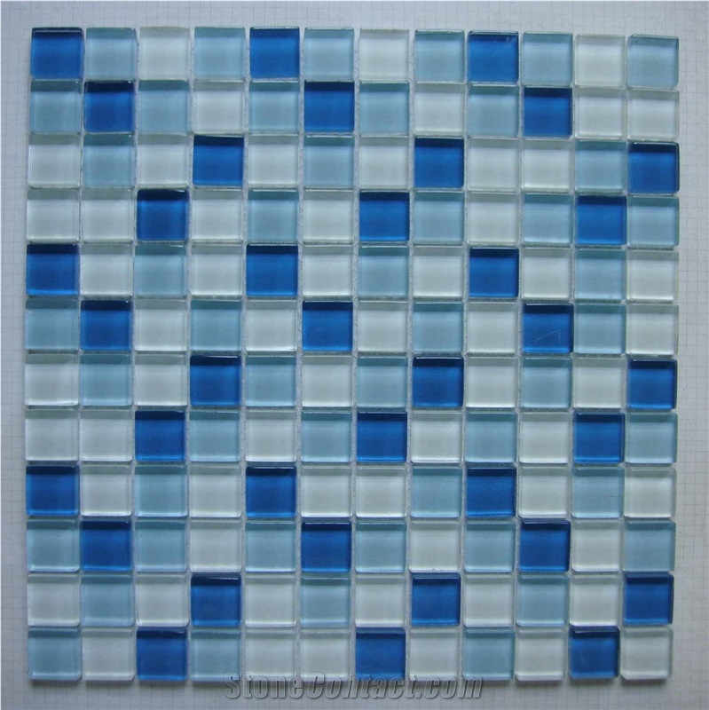 High Quality Glass and Marble Mosaic Tile (HCM-X-038)