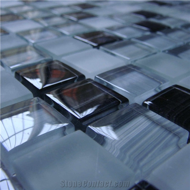 High Quality Glass and Marble Mosaic Tile (HCM-X-039)