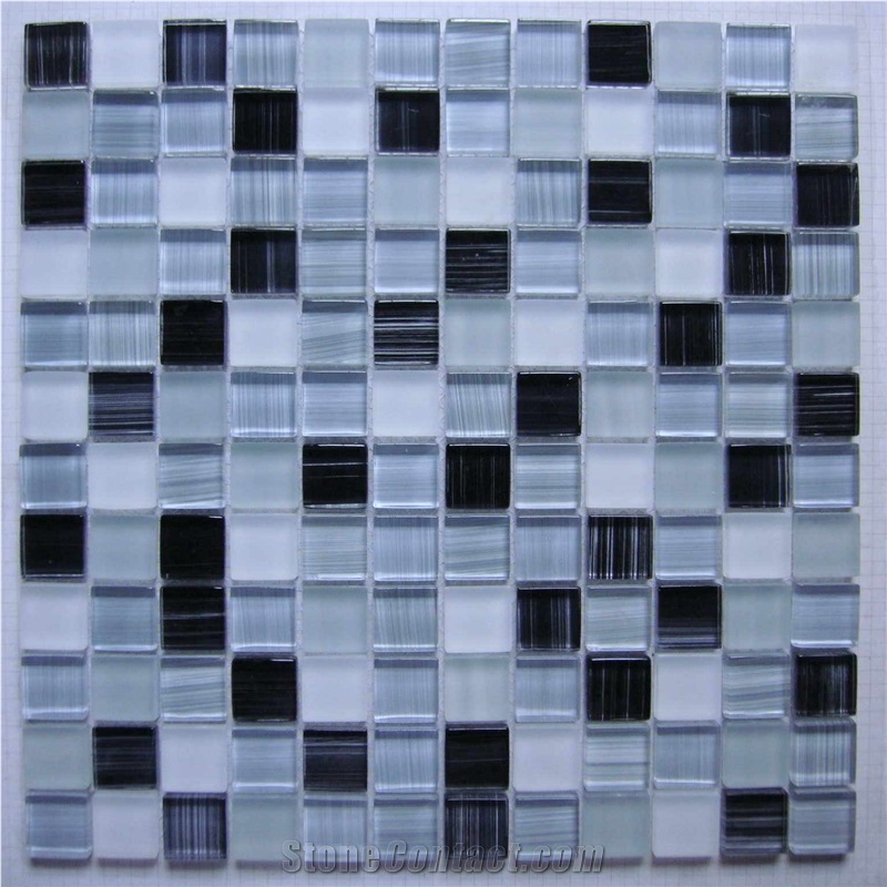 High Quality Glass and Marble Mosaic Tile (HCM-X-039)
