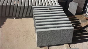 Chiseled Andesite Stone Slab, China Grey Basalt Chiseled Split Tiles / Walling Cladding / Pavers