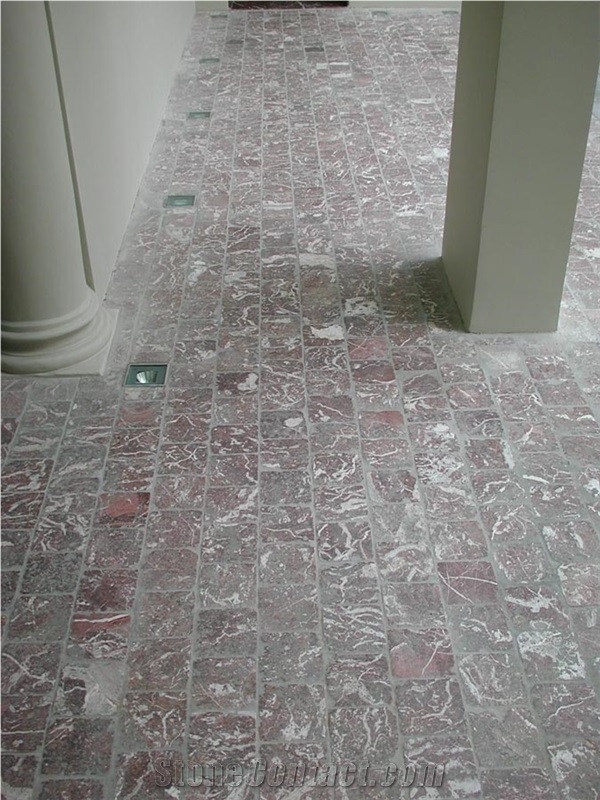 Rouge Griotte Marble Floor Tiles, Belgium Rouge Griotte Belge