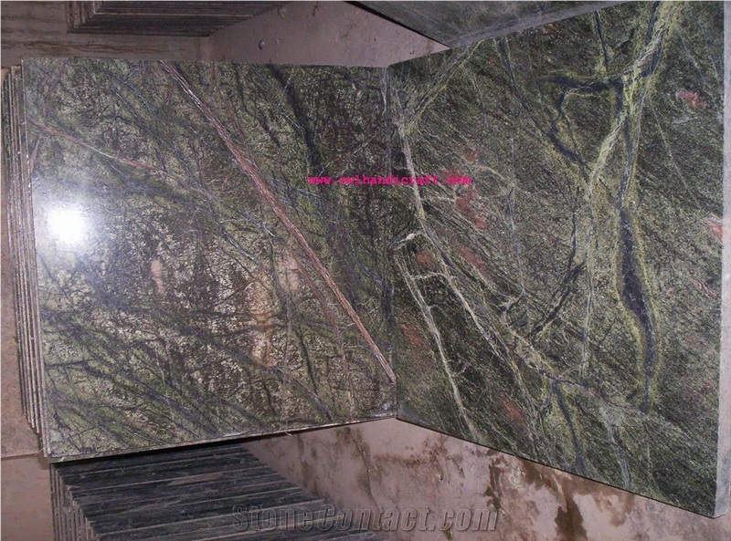 Bidasar Green Marble ,Rain Forest Green Tile