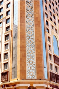 Indus Gold Building, Walling, Indus Gold Yellow Limestone Walling