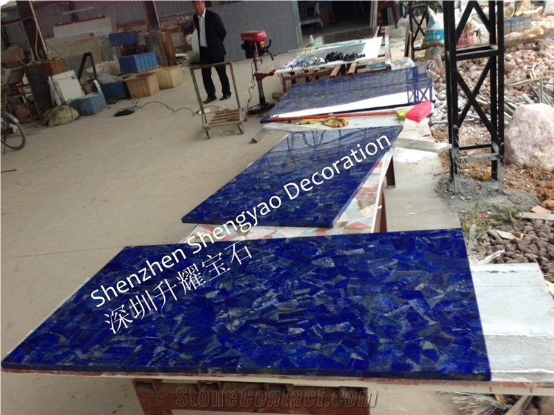 Blue Semi Precious Stone/ Lapiz Lazuli Tile/ Lapiz Lazuli Slab