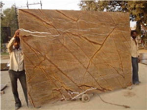 Indian Rain Forest Brown Marble Slabs