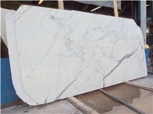 Italian Statuario Extra Marble Slabs , Statuario Cervaiole White Marble