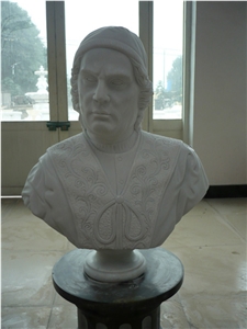 Stone Man Bust Carving