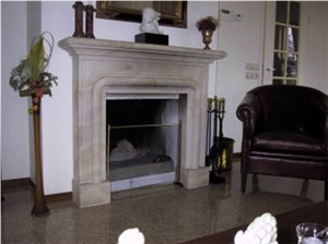 Bianco Lasa White Marble Fireplace