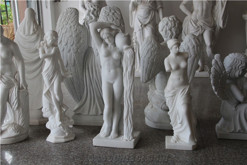 European Character Stone Sculpture, Marble Sculpture