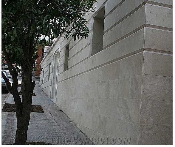 Gris Lano Spanish Limestone Facade