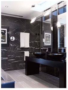 Limestone Carbone Luna Bathroom Design, Carbone Luna Grey Limestone Bathroom Design