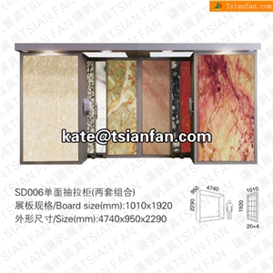 SD006 Stone Display Stand, Ceramic Tile Display Racks, Mosaic Tile Display Shelves, Floor Displays