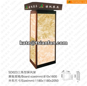 SD023 Stone Display Stand, Slab Display Rack, Ceramic Tile Display Racks, Mosaic Tile Display Shelve