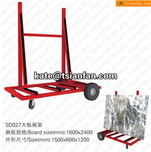SD027 Stone Display Stand, Slab Display Rack, Ceramic Tile Display Racks, Mosaic Tile Display Shelve