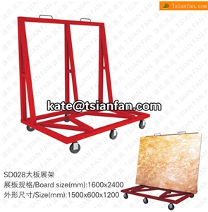 SD028 Stone Display Stand, Slab Display Rack, Ceramic Tile Display Racks, Mosaic Tile Display Shelve