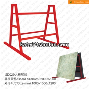 SD029 Stone Display Stand, Slab Display Rack, Ceramic Tile Display Racks, Mosaic Tile Display Shelve