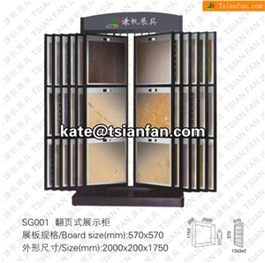 SG001 Stone Display Stand, Slab Display Rack, Ceramic Tile Display Racks, Mosaic Tile Display Shelve