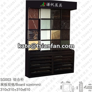 SG003 Stone Display Stand, Slab Display Rack, Ceramic Tile Display Racks, Mosaic Tile Display Shelve
