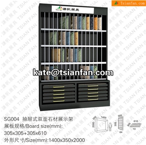 SG004 Stone Display Stand, Slab Display Rack, Ceramic Tile Display Racks, Mosaic Tile Display Shelve