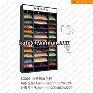 SG006 Stone Display Stand, Slab Display Rack, Ceramic Tile Display Racks, Mosaic Tile Display Shelve