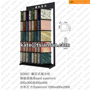 SG007 Stone Display Stand, Slab Display Rack, Ceramic Tile Display Racks, Mosaic Tile Display Shelve
