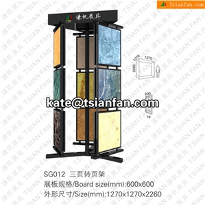 SG012 Stone Display Stand, Slab Display Rack, Ceramic Tile Display Racks, Mosaic Tile Display Shelve